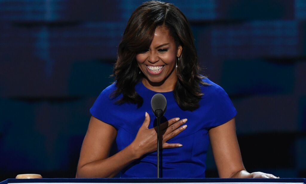 Forrige uke ble Michelle Obamas tale den store snakkisen.Det ble den i natt også