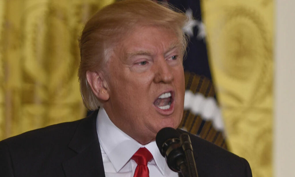 Donald Trump med oppsiktsvekkende pressekonferanse. Tordnet «stille, stille, stille!»