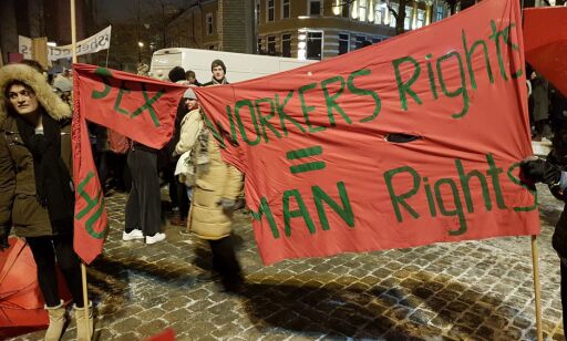 Slik ble budskapet om rettigheter for prostituerte mottatt i 8. mars-toget i Oslo