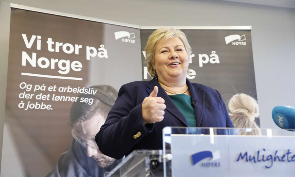 Erna Solberg advarer: Aps politikk vil kvele den økonomiske veksten