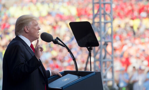 Trump: «Hvem i helvete snakker om politikk foran speiderne?»Så begynner tiraden