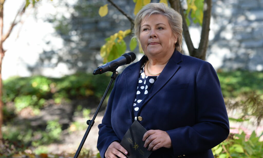Nobel 2017 Annonsering frdsprisen til ICAN Erna Solberg