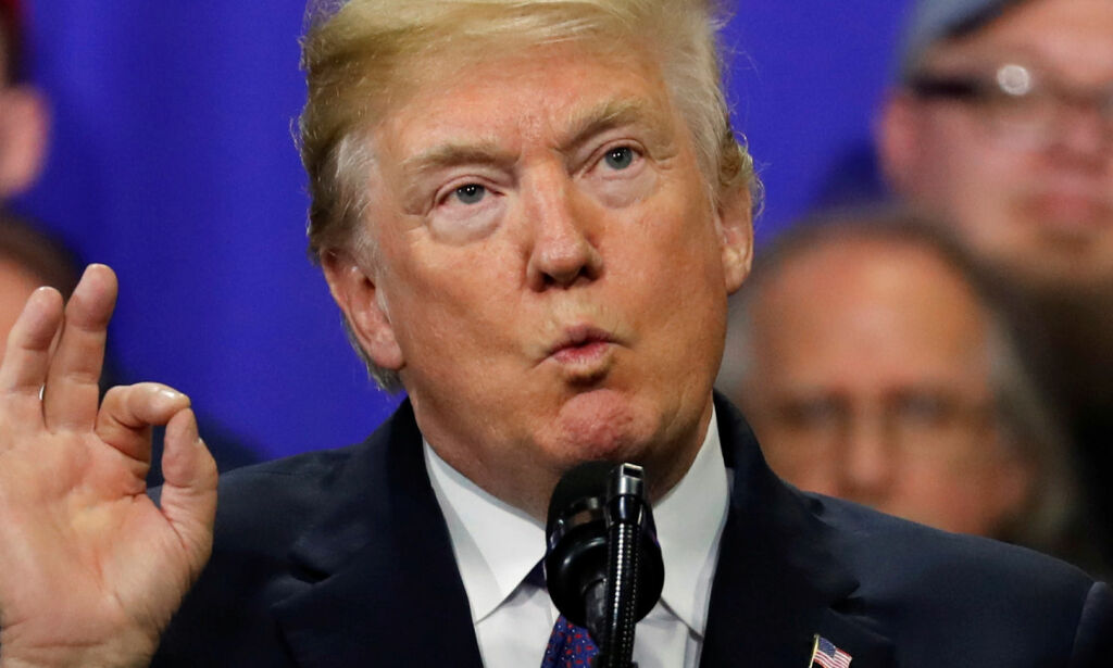 Mens Trump holdt sin skattetale, hadde børsen sitt største fall siden finanskrisen