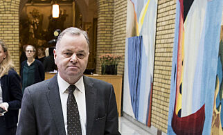 Oslo 20180228.
Stortingspresident Olemic Thommessen møtte pressen etter møtet med de parlamentariske lederne og finanskomiteen. Bakgrunnen er byggeprosjektet på Stortinget som har blitt langt dyrere enn antatt.
Foto: Tore Meek / NTB scanpix