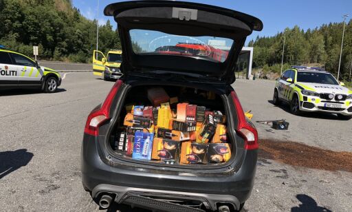 Krasjet med bilen full av sprit i Porsgrunn