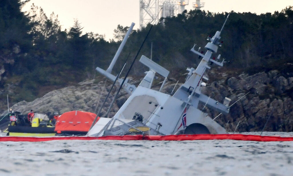 Slik skal de berge KNM «Helge Ingstad»