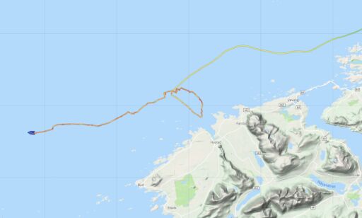 Bare 100 meter fra å gå på grunn: - De var heldige
