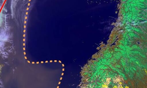 Sahara-støv på vei mot Norge