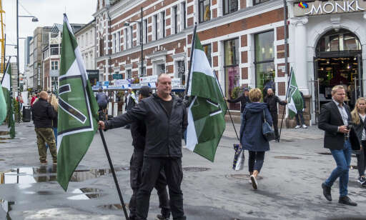 Nynazister demonstrerer i Kristiansand